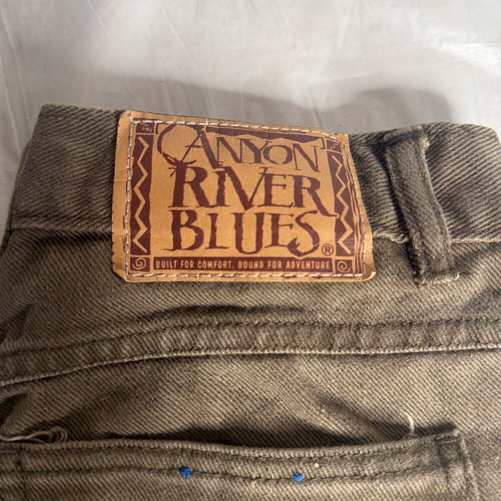 Vintage Canyon River Blues Brown Canvas Carpenter Workwear Pants